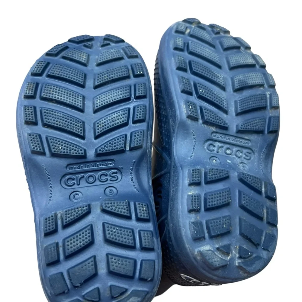 Crocs Kids Blue Pull On Rain Boots Size C 9